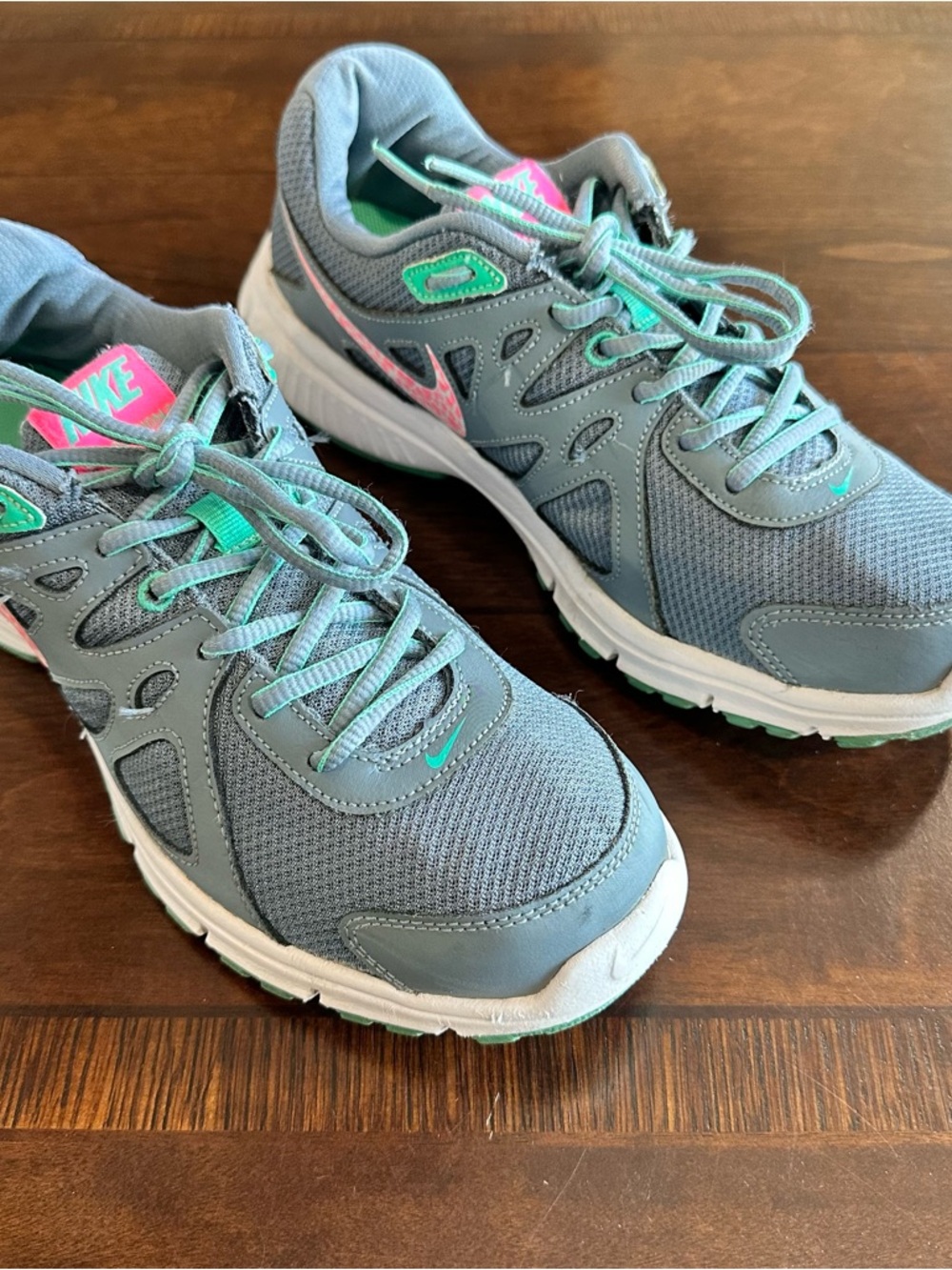 Nike Womens Revolution 2 554900-034 Gray Running Shoes Sneakers Size 11